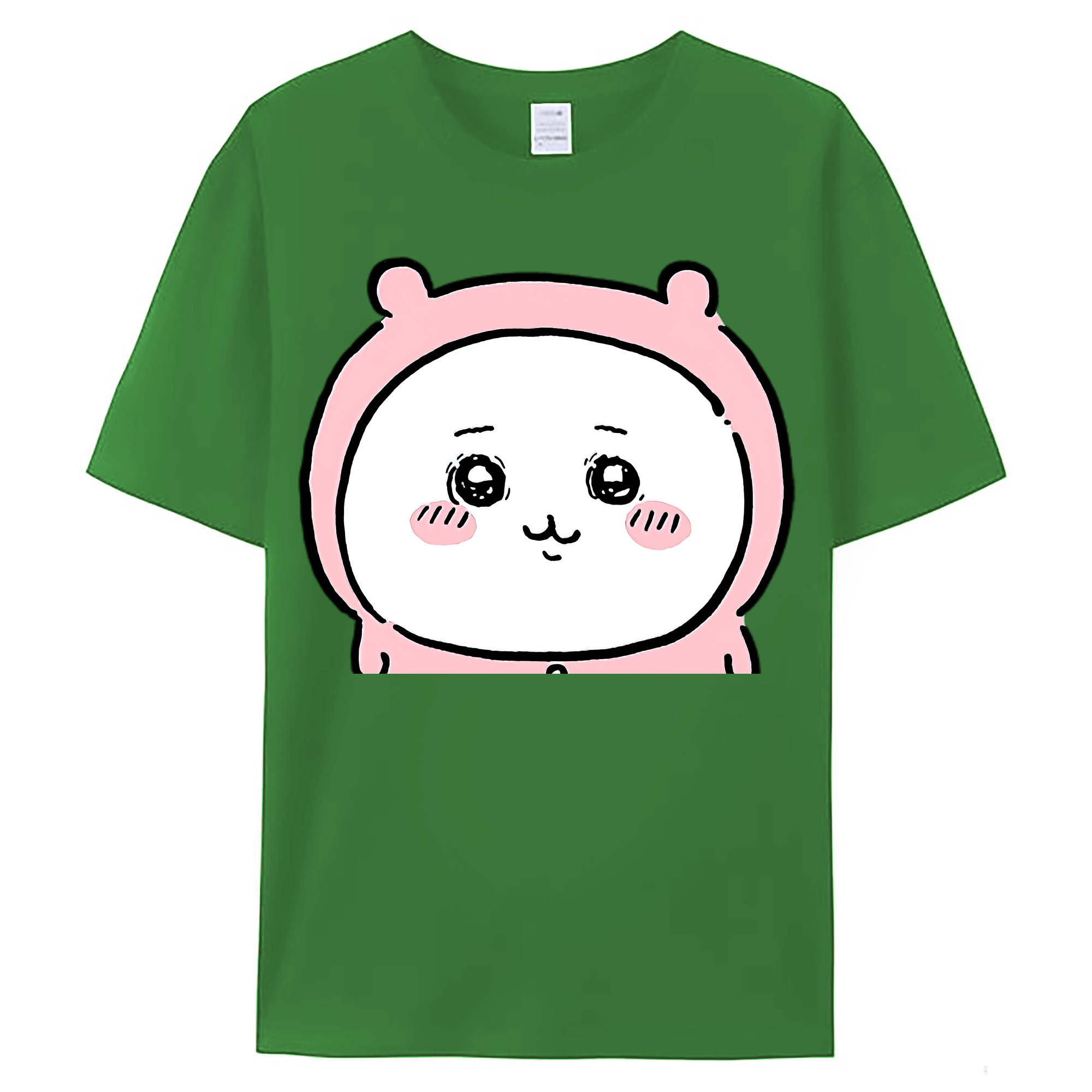 （画像用） ちいかわ ちいかわ Chii-kawa chiikawa レディースカジュアルプリントTシャツ（綿100％）
